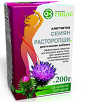 Клетчатка семян расторопши 200 г.